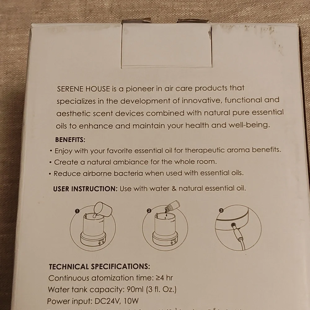 ULTRASONIC AROMA DIFFUSER+STARTER ESSENTIAL OIL